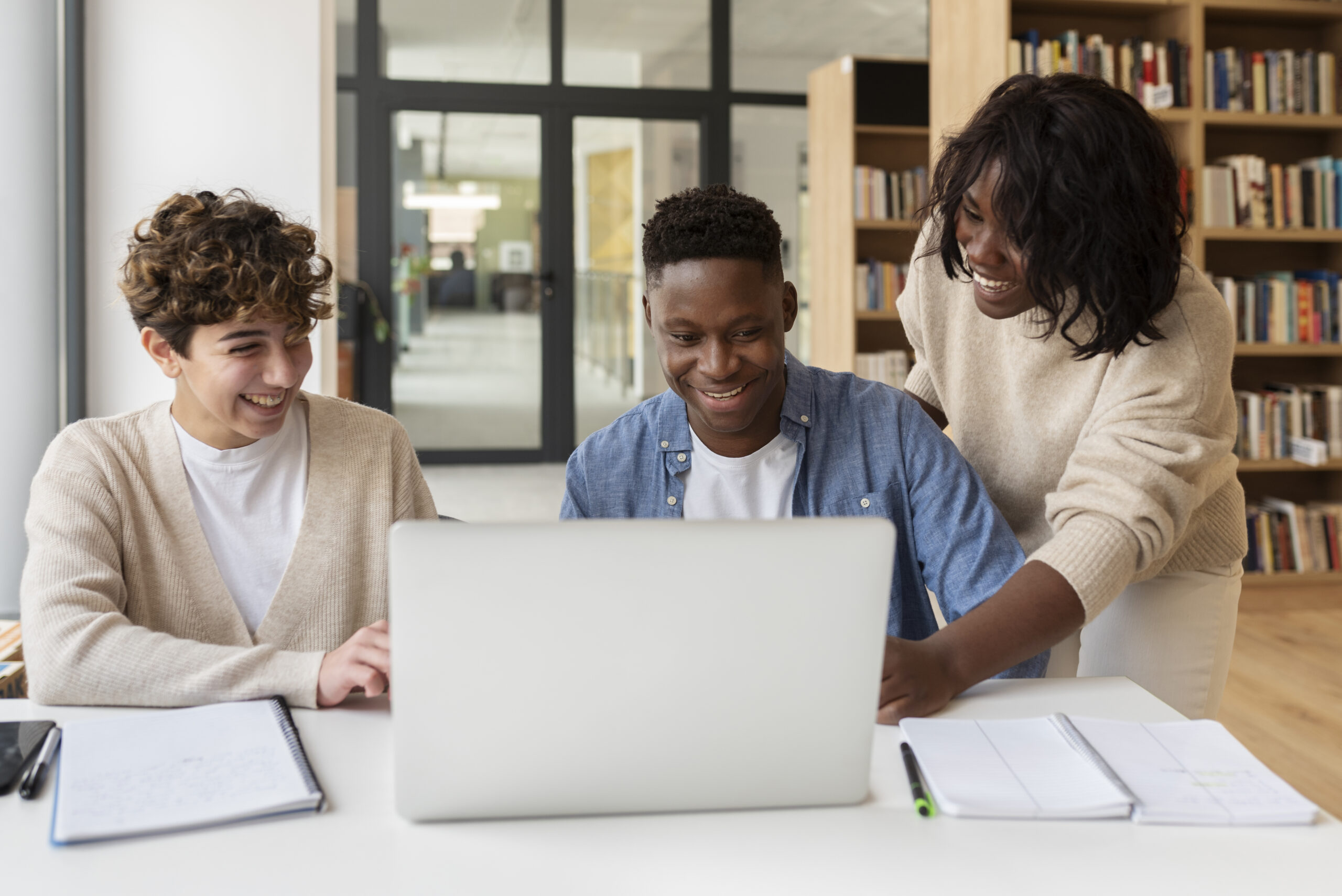 loan originators looking over documents